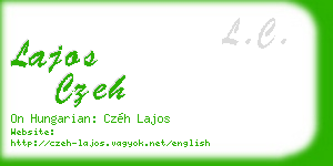 lajos czeh business card